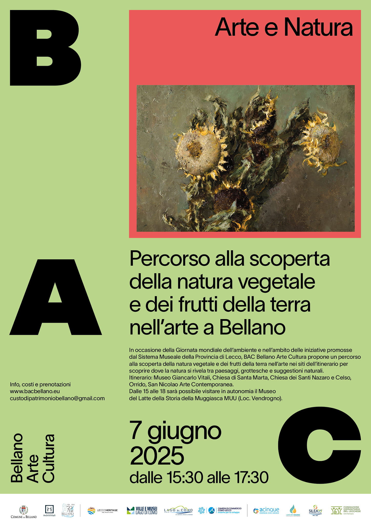 Bellano Arte e Natura – Percorso alla scoperta della natura vegetale e dei frutti della terra nell’arte a Bellano